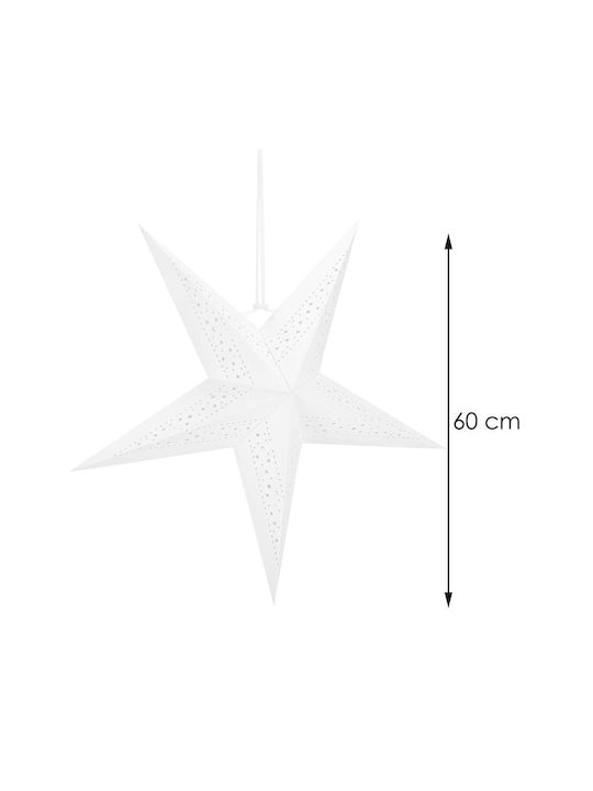 Crăciunesc Decorativ Suspendata Stea cu lumină LED Hârtie 3x3buc 1buc