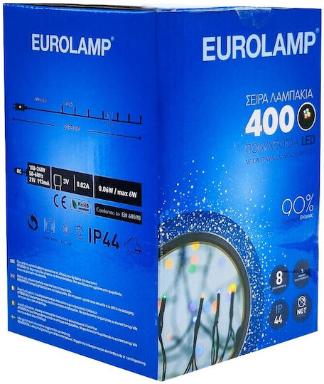 400 Λαμπάκια LED 20μ. Πολύχρωμα σε Σειρά