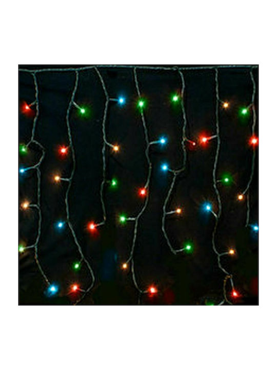 144 Lights LED 3m. x 60cm Multicolor type Rain Eurolamp