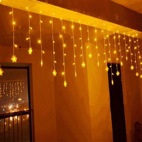 100 Lichter LED 3.4m. Warmes Weiß Typ Vorhang 1Stück 100 Lichter LED 3.4m. Warmes Weiß Typ Vorhang 1Stück