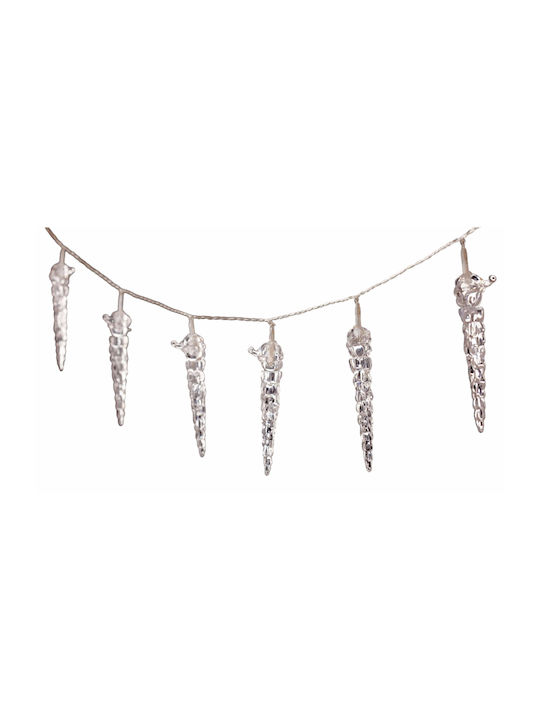10 Lights LED 1.65m. Warm White Battery in String 1pcs