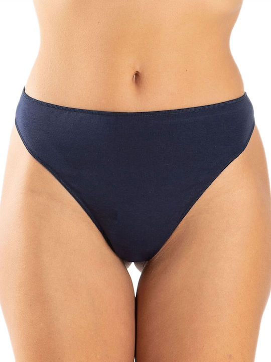 Talie înaltă Femei Șir de caractere 3Pack fără cusături dark blue-bordeaux-coral