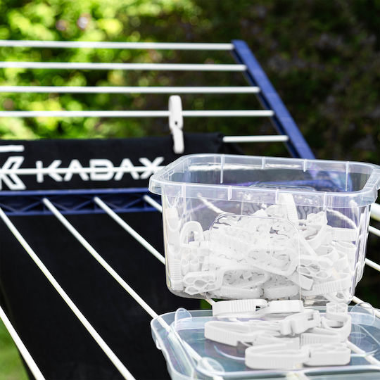 Kadax Laundry Clips Clothespins Underwear Washing Frogs 50 Pcs + Container