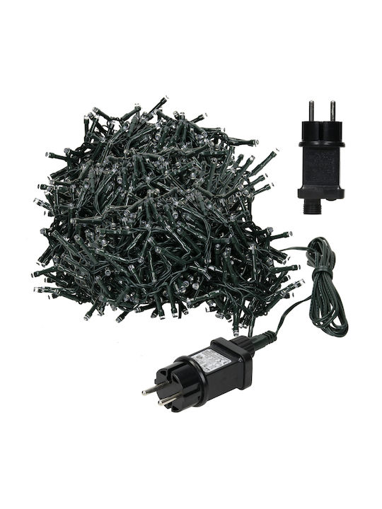 1200 Λαμπάκια LED 24μ. Λευκά σε Σειρά 1200 Λαμπάκια LED 24μ. Λευκά σε Σειρά