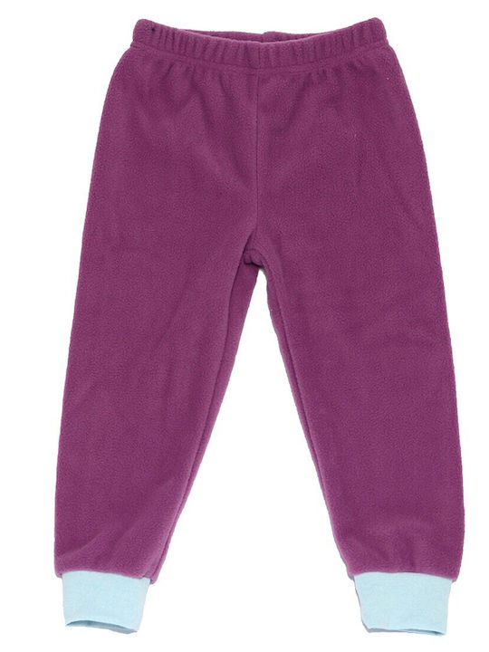 Disney Kids' Pajamas Winter Fleece Purple Frozen