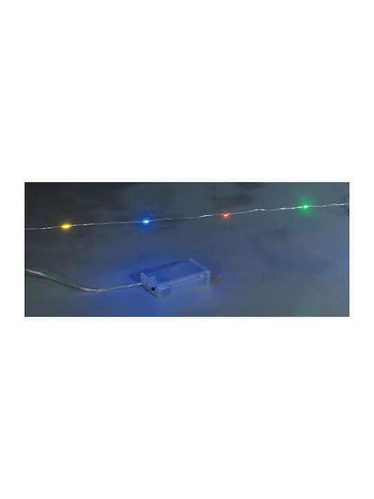 20 Luminite LED 2m. Multicolore Baterie tip Șir 1buc 20 Luminite LED 2m. Multicolore Baterie tip Șir 1buc
