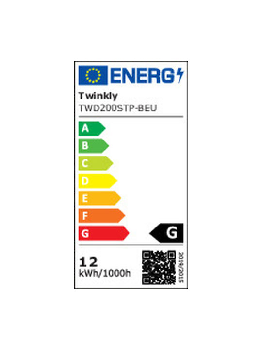 Twinkly Dots Στεγανή Smart Γιρλάντα Φωτισμού LED IP44 10m με 200 Λαμπάκια RGB