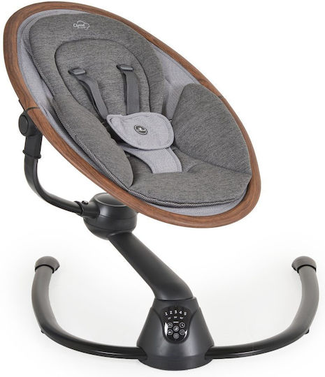 Ηλεκτρικό Relax Μωρού Κούνια Cloud Premium με Μουσική Dark Grey