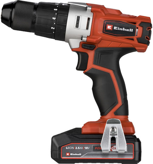 Einhell Te-cd 18/2 Li-i Κρουστικό Δραπανοκατσάβιδο Μπαταρίας 18V 1x2.5Ah