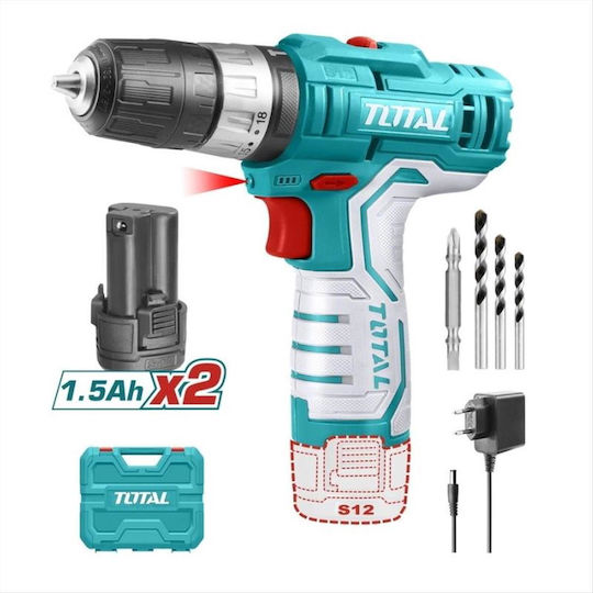 Total Percussive Drill Driver Battery 12V 2x1.5Ah