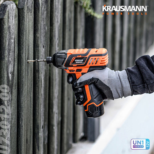 Krausmann U73012-22S Battery Impact Screwdriver 12V 2x2Ah