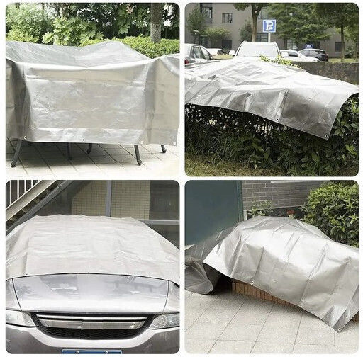 Wasserdicht Plane 120gr/m² 5x4m. Licht Typ Gray