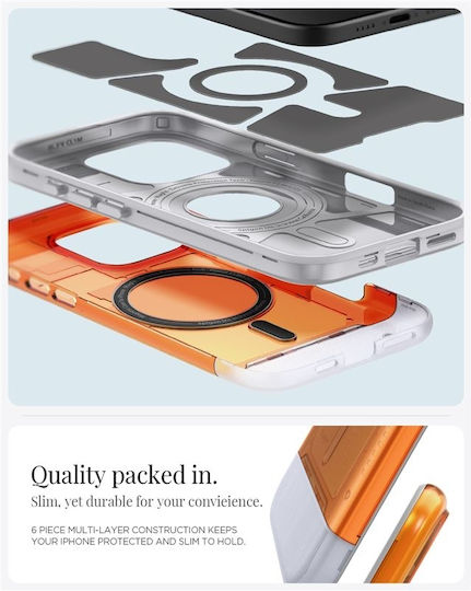 Spigen Classic C1 Back Cover Plastic / Silicone Tangerine (iPhone 16 Pro Max)