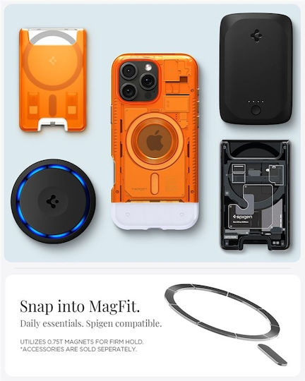 Spigen Classic C1 Back Cover Plastic / Silicone Tangerine (iPhone 16 Pro Max)