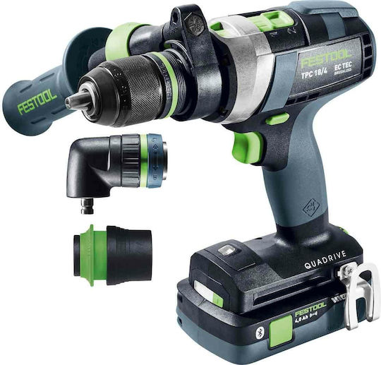 Festool TPC 18/4 5.2/4.0 I-Set Percussive Drill Driver Battery Brushless 18V 1x5.2Ah & 1x4Ah