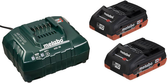 Metabo BS 18 LT BL Δραπανοκατσάβιδο Μπαταρίας Brushless 18V 2x4Ah