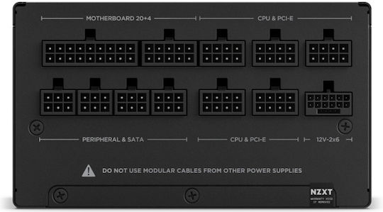 NZXT C850 Gold ATX 3.1 850W Black Computer Power Supply Full Modular 80 Plus Gold