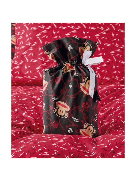 Kentia Set Kids Duvet Cover Semi-double with Pillowcase Cotton Red Black 185x245cm