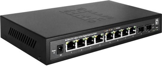Level One GES-2110 Hilbert Managed L2 Switch με 8 Θύρες Gigabit (1Gbps) Ethernet και 2 SFP Θύρες