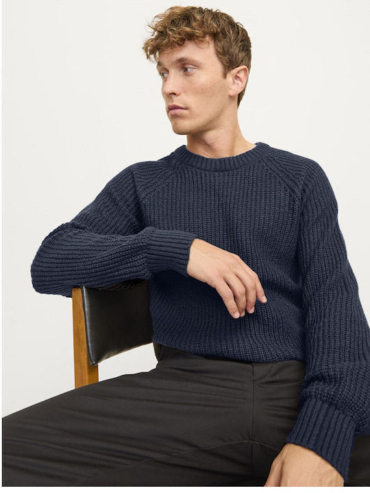 Jack & Jones Crew Neck Long Sleeve Sweater BLUE