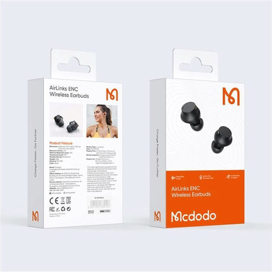 Mcdodo S1 In-ear Bluetooth Handsfree Earphones with Charging Case Black