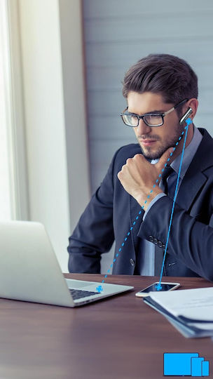 Tellur Vox 95 Earbud Bluetooth Handsfree Ακουστικό Μαύρο