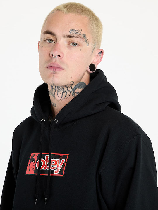 Sweatshirt with Hood Black