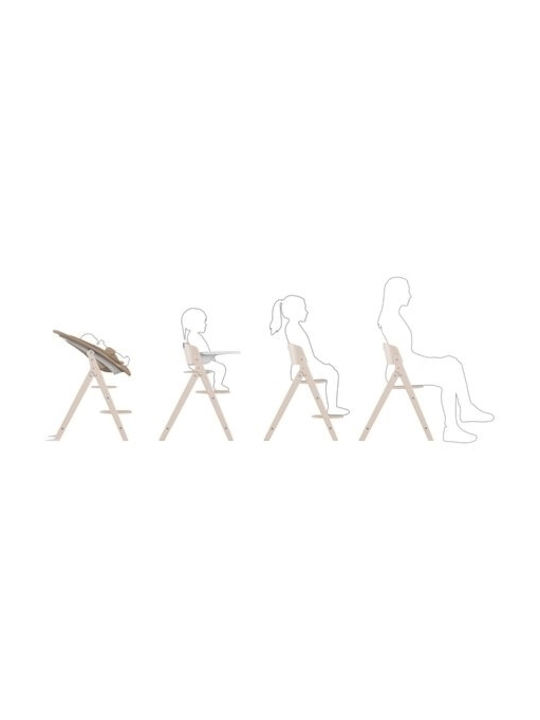 Cybex Click & Fold Foldable Baby Highchair 3 in 1 with Adjustable Height Stunning Black