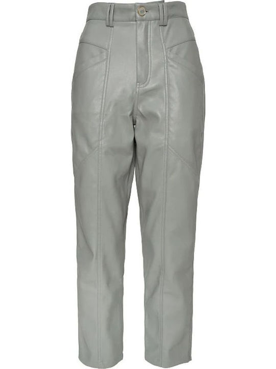 Dama Tesatura Pantaloni cu Croială Normală Gray