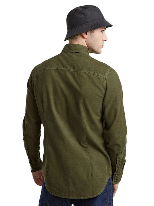 G-Star Raw Dakota Herrenhemd Slim-Fit Khaki