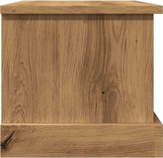 vidaXL Hölzernes Aufbewahrungsbox mit Deckel Braun 30x50x28cm 1Stück
