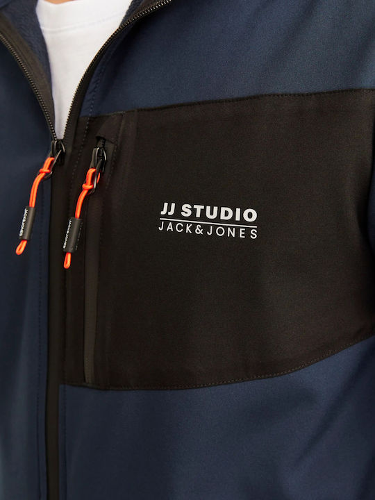 Winter Jacket Softshell Waterproof and Windproof Navy Blazer Blue