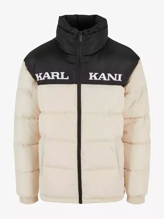 Retro Χειμωνιάτικο Μπουφάν Puffer Light Sand Beige