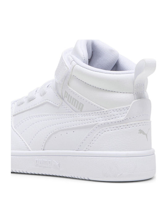 Rebound V6 Kids Sneakers High with Scratch White