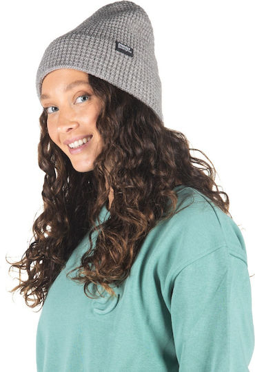 Beanie Beanie with Rib Knit in Gray color