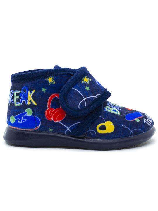 Adam's Shoes Kids Slippers Boots Blue