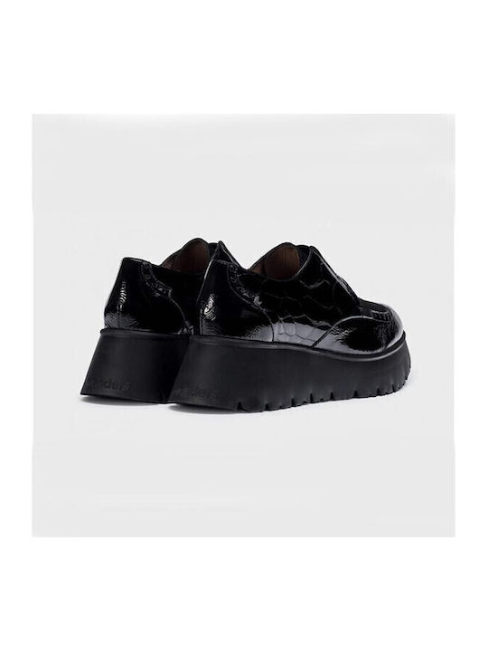 Δερμάτινα Γυναικεία Loafers σε Μαύρο Χρώμα
