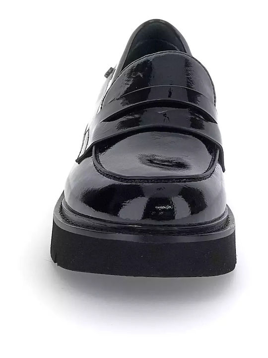 Λουστρίνι Γυναικεία Loafers σε Μαύρο Χρώμα