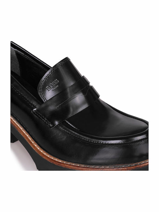 Leder Pumps Schwarz