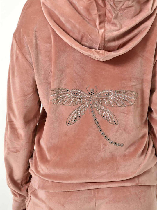 Set de Trening Catifea Soft Pink