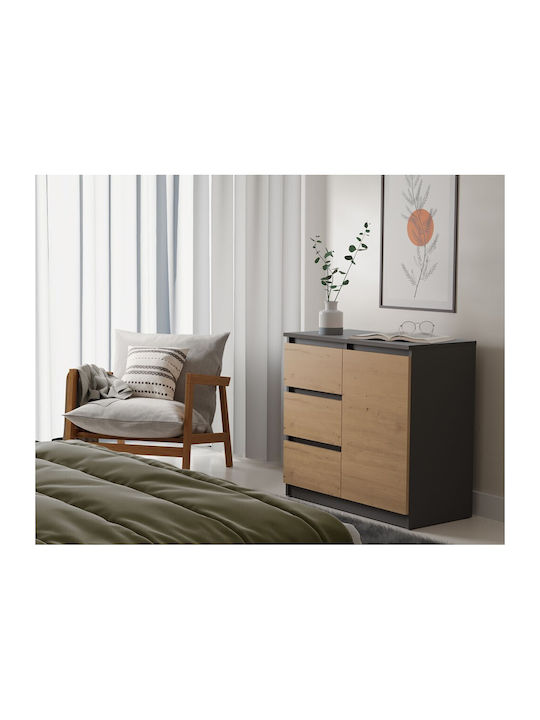 Malwa 1d3s Chest of Drawers Anthracite Artisan