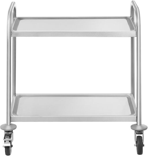 Stainless Steel 2-shelf Catering Waiter Cart Up To 150kg
