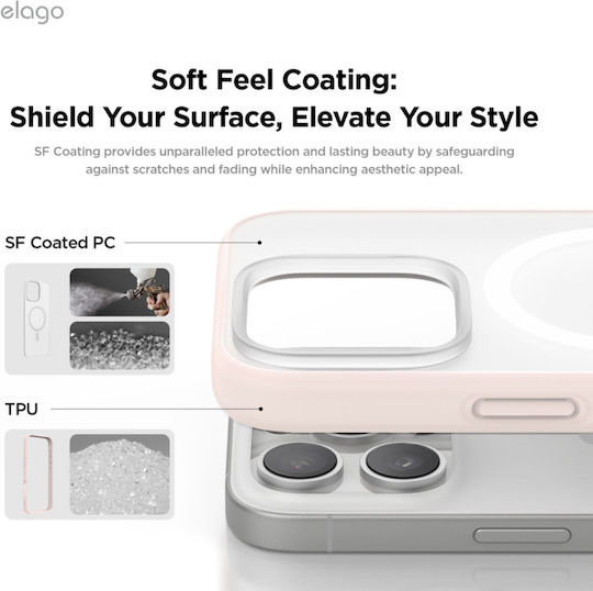 Elago Hybrid Back Cover Πλαστικό / Σιλικόνης 1.2mm Διάφανο (iPhone 16 Pro Max)