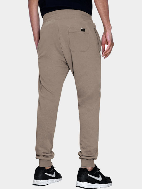 Sweatpants with Elastic Stone Grey