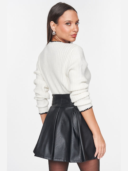 Leder Mini Rock Black
