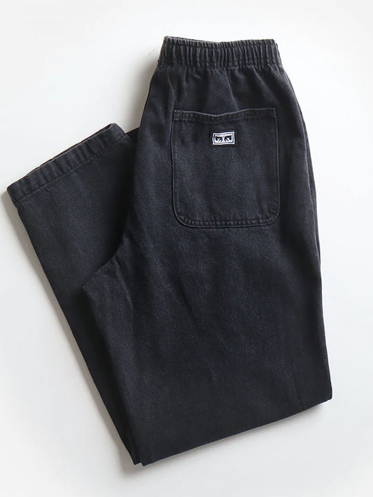 Men's Jeans Pants Faded Black, Black