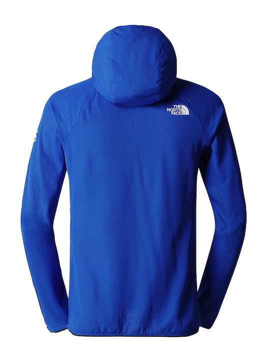 The North Face Full Men's Hooded Cardigan with Zipper Blue