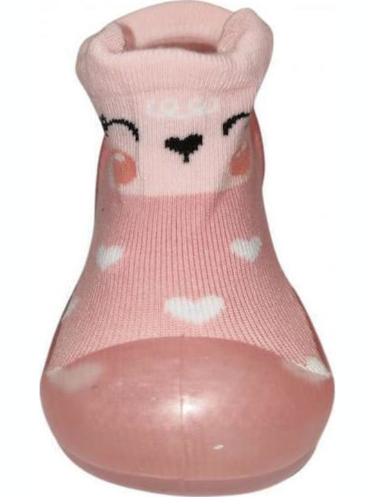 Childrenland Papuci pentru bebeluși Roz