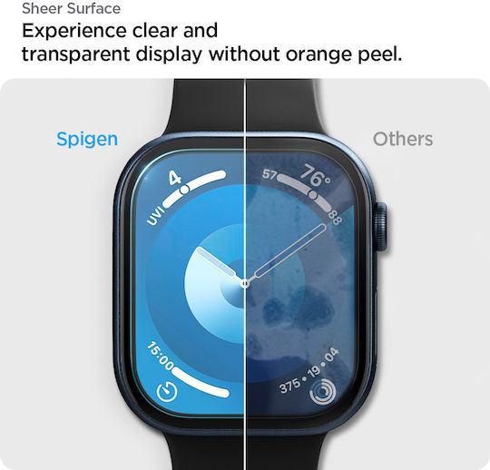 Spigen EZ Fit Защитен екран за Apple Watch 10 (42 мм) 2бр AFL08580