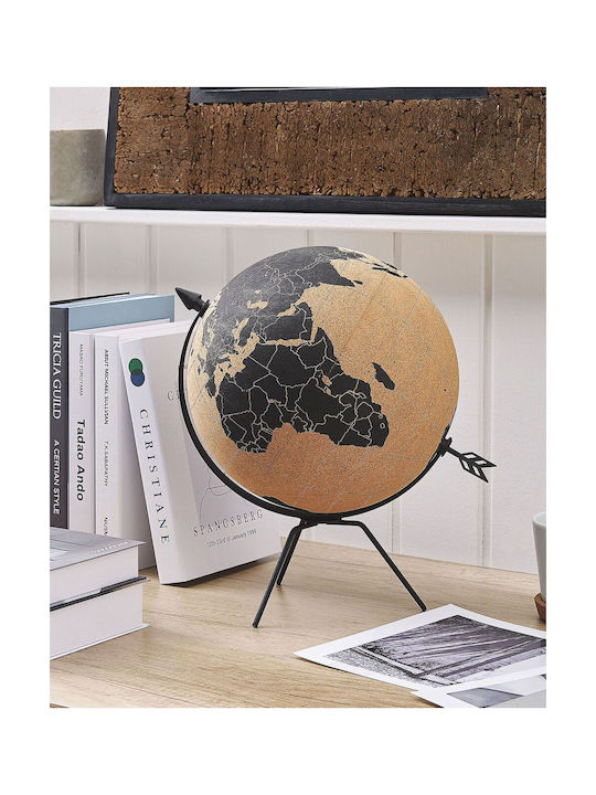 Brown Cork Globe 35 Cm Battuta